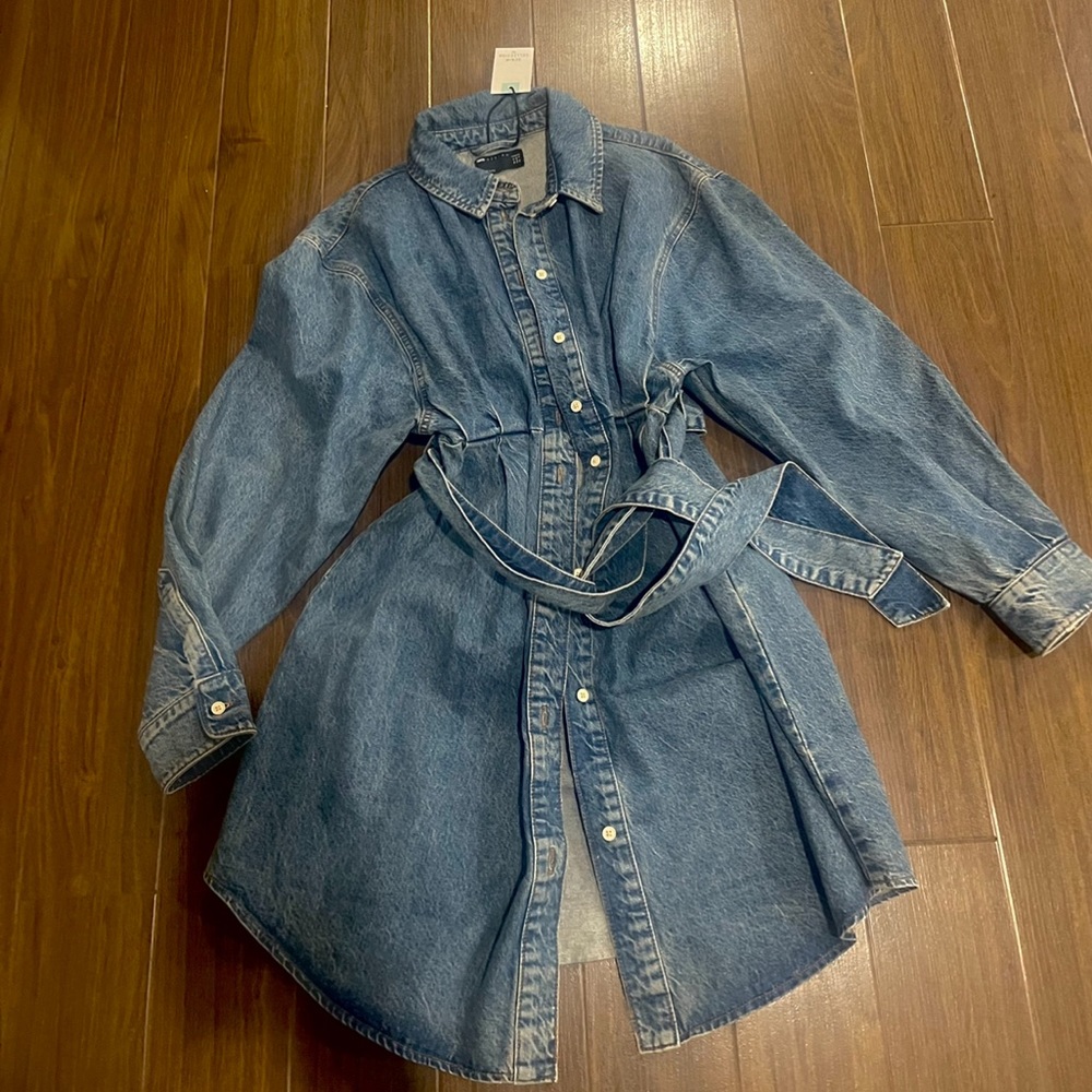 ASOS long sleeve denim dress